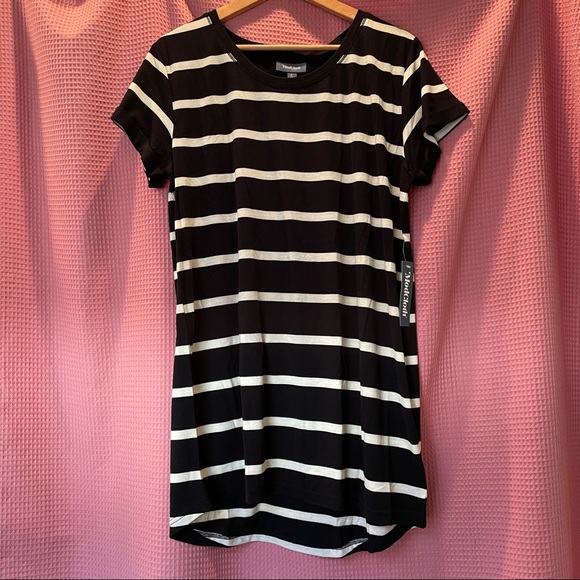 ModCloth Striped T-Shirt Tunic Top NWT Sz L - Picture 2 of 9